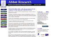 Desktop Screenshot of abbotresearch.info